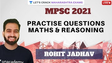 Practice Questions on #Maths & #Reasoning | MPSC | Rohit Jadhav