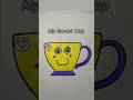 How to draw a Cup Easily #kids #drawing #art #kidsdrawing #kidslearning #shortsfeed #ytshorts #cup