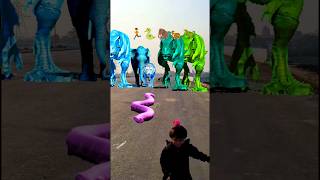 Big dinosaur chase T-rex chasingpart -1287#shorts #dinosaur#youtube#dinosaurs #superman#ddininner🐯🦣🦖
