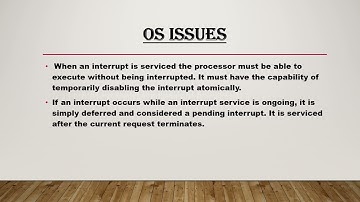 INTERRUPT DRIVEN I/O AND CONCURRENT I/O