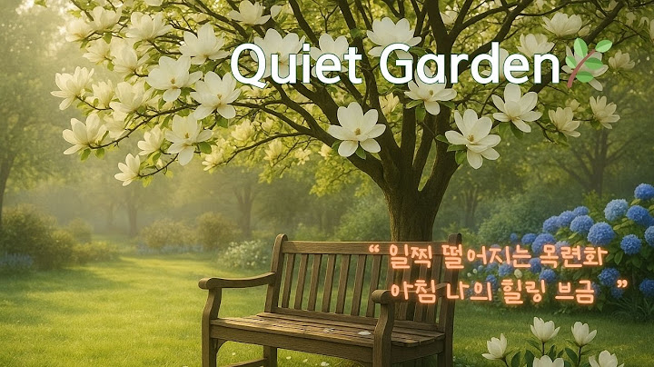 일찍떨어지는목련화Quiet Garden#힐링카페시나브로#나의힐링브금#시나브로카페음악#나의힐링음악#나의힐링카페#목련화그늘하래서