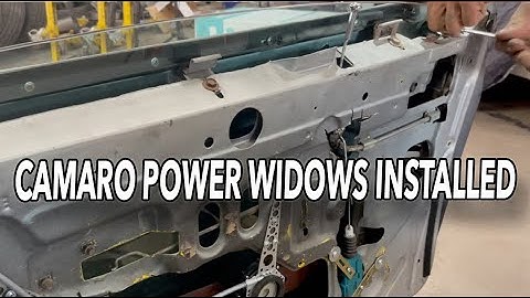 1973 CAMARO POWER WINDOWS INSTALLED || TRUNK AND SPEAKER INSTALL