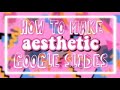 How to make aesthetic google slides | for school, personal use and others! (2)