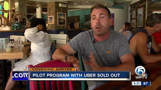 Pilot program with Uber in Jupiter sells out sooner than expected