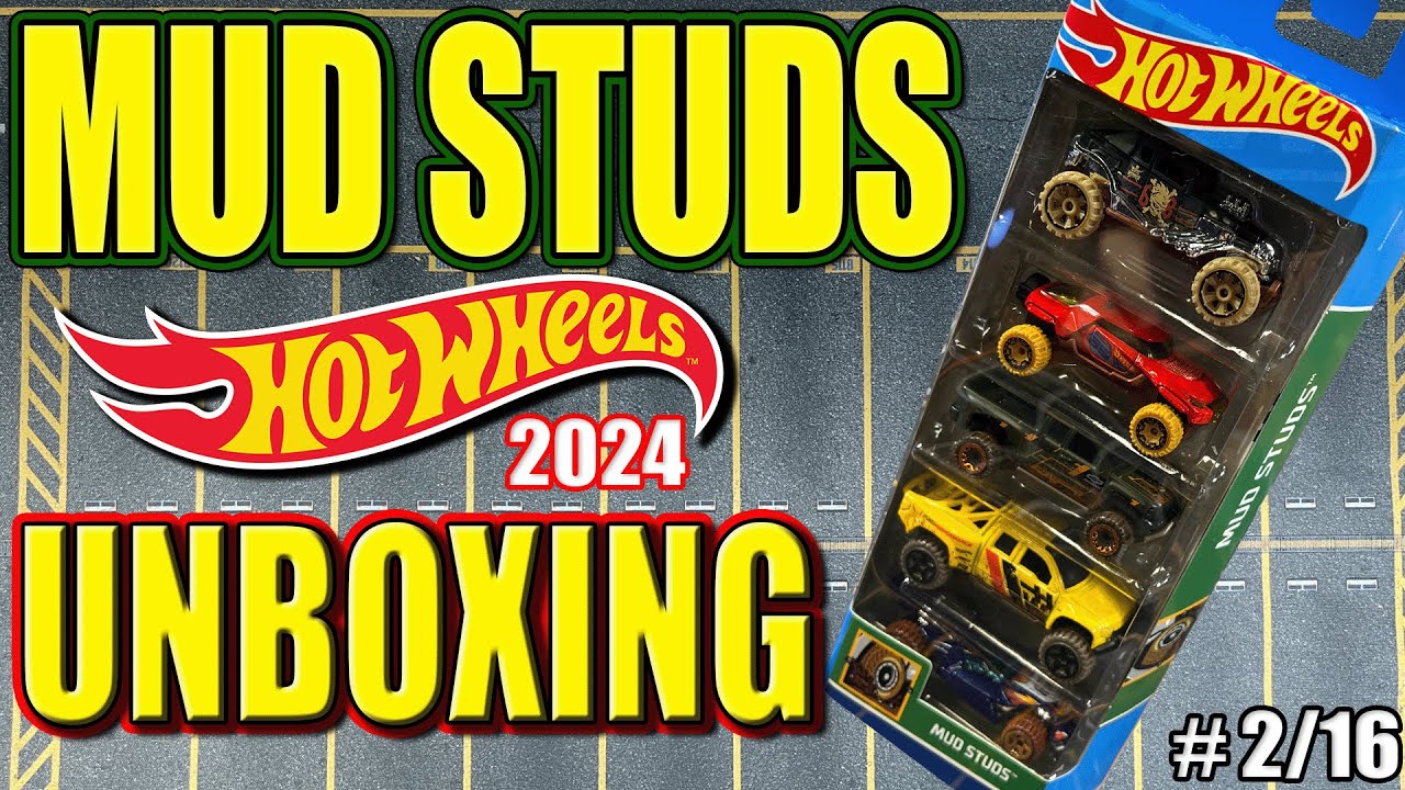 Unboxing 2024 Hot Wheels MUD STUDS 5-Pack!!