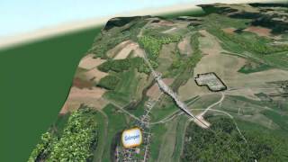 Computersimulation Trassenführung SWKL Schalkau Grümpen Roth Landesgrenze