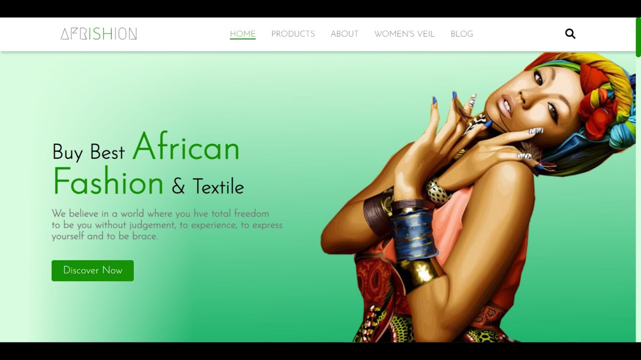 How To Make A Responsive Fashion and Textile Website Using HTML, CSS ...