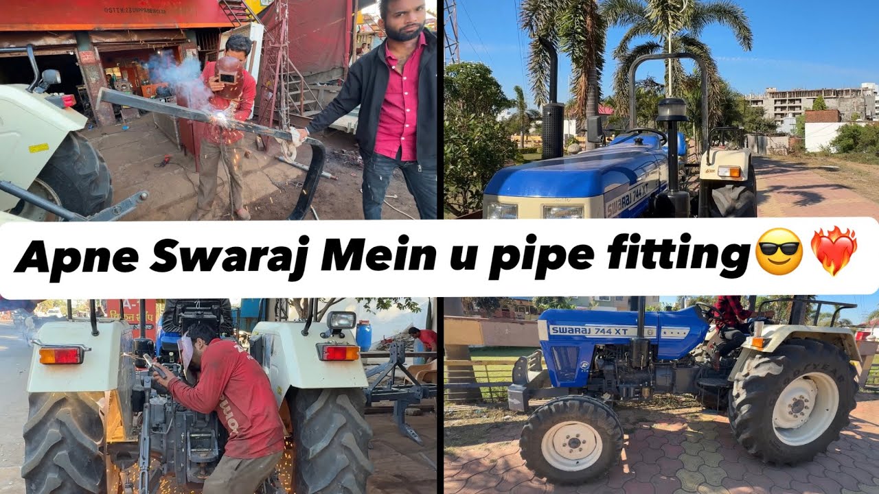 Apne Swaraj Mein u pipe fitting 💥❤️‍🔥 #trending #youtubeshorts #shorts #automobile #excavator