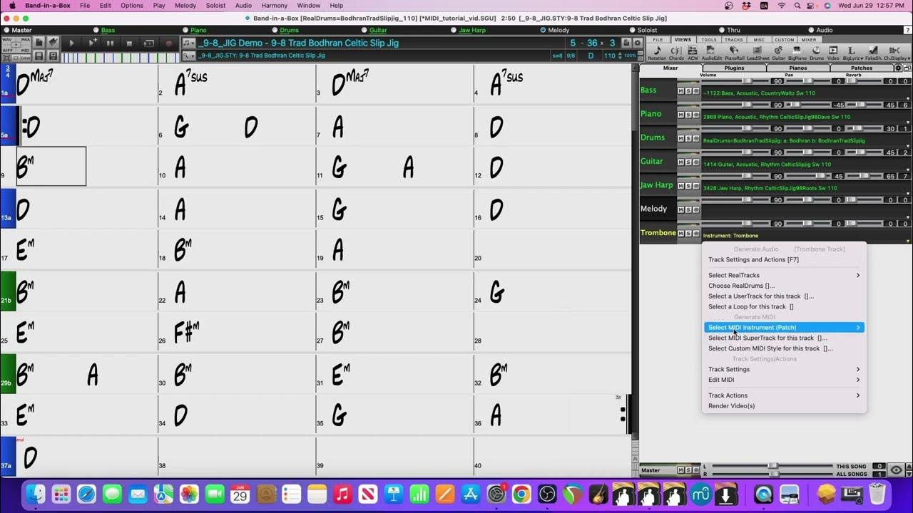 BandinaBox® for Mac How to connect a MIDI keyboard and change