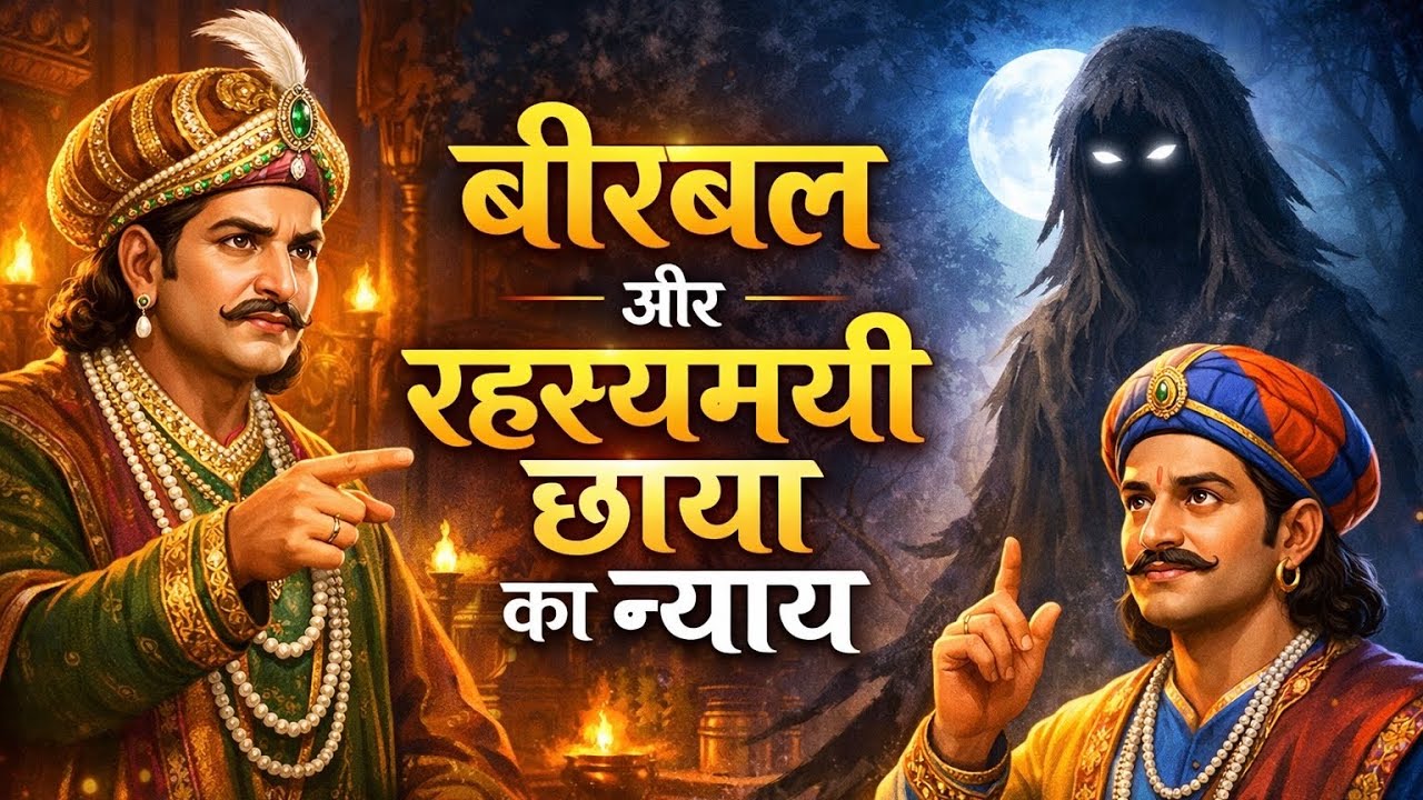 बीरबल और रहस्यमयी छाया का न्याय 🤩 Akbar Birbal Hindi Kahani 🤯 Cartoon Videos 😃 Hindi Kahani