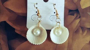 DIY Shell Earrings | Sea Shell and Pearl Earrings | How to make Sea Shell and Pearl Earrings at home