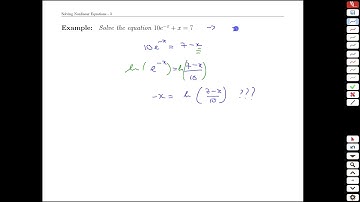 Unit 4-10 Solving Nonlinear Equations - MATH 121