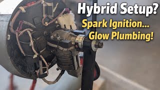 Flair DR1 Engine Mystery! Spark Setup… But Glow Fuel Testing the ASP 180 FS