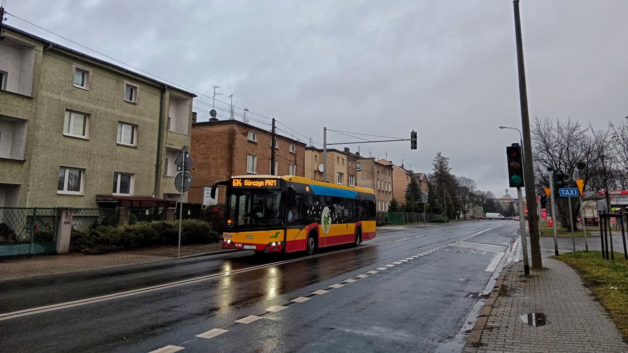 TransLub Luboń Linia 614 kierunek Łęczyca/Dworcowa.Solaris Urbino 12lV.