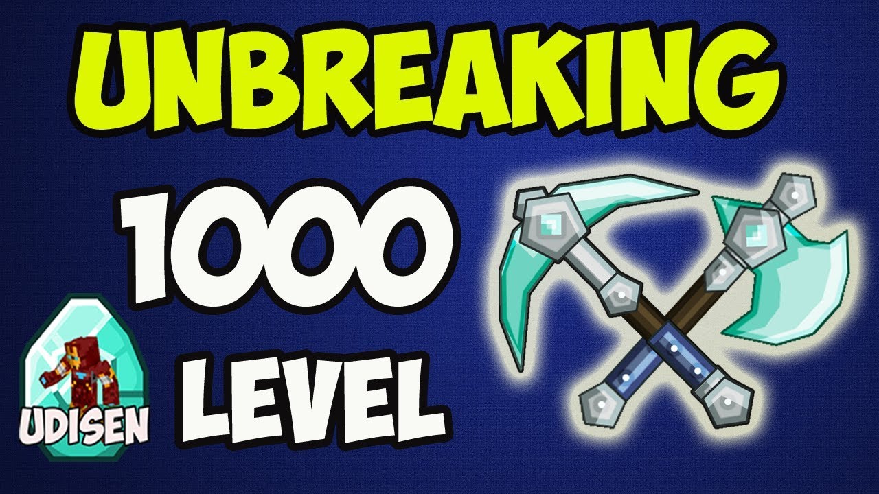 How To Get A Unbreaking 1000 Pickaxe & Sword in Minecraft (2023) - YouTube