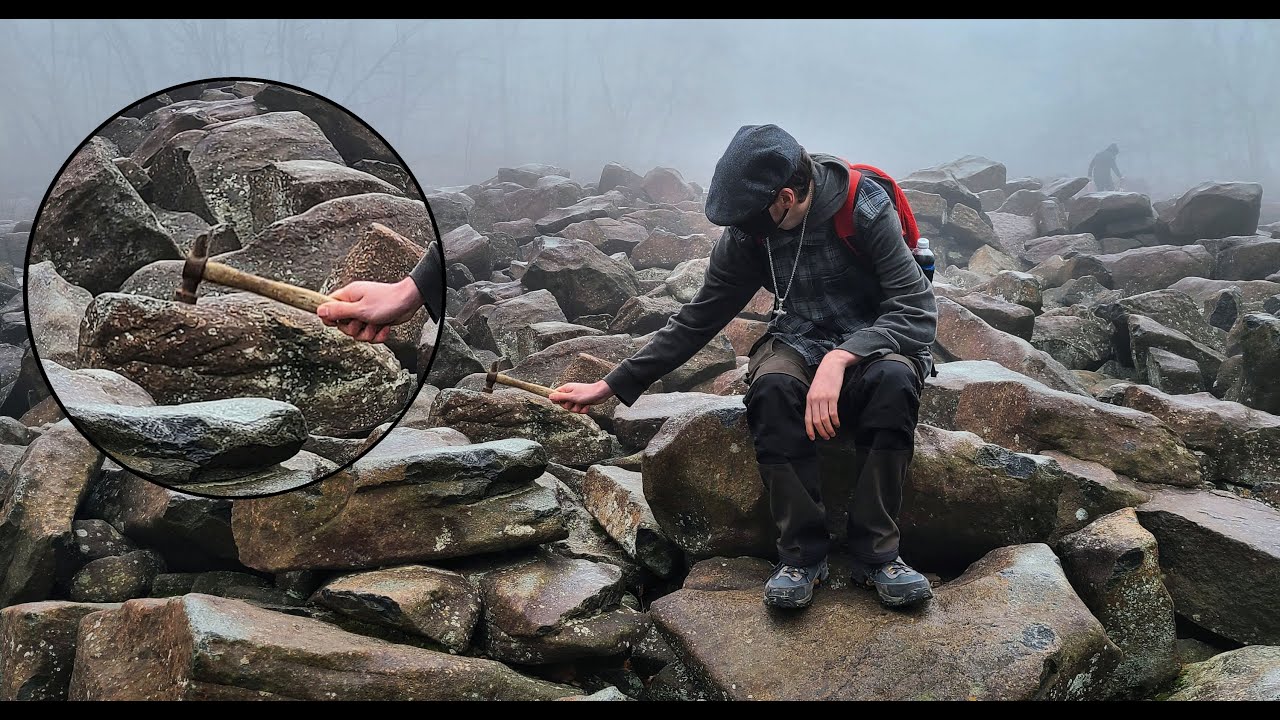 RINGING Rocks Park - Rocks that RING when Struck & Beautiful High Falls