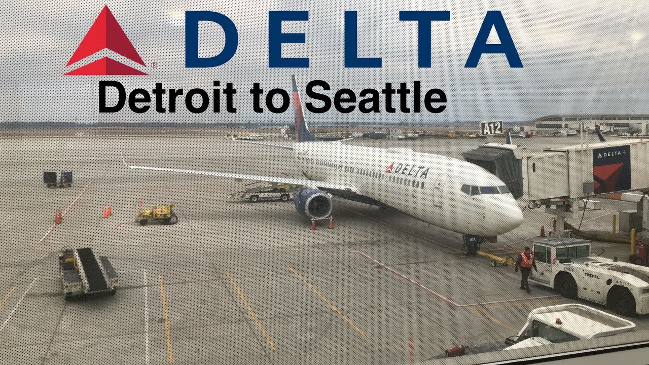 Trip Report: Delta Airlines Boeing 737-900ER takeoff from Detroit. DTW-SEA
