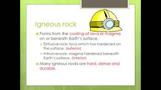 Classifying Rocks