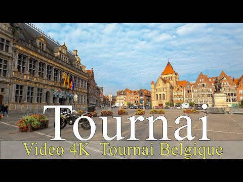 Tournai | Belgique | 4K | walking |  City of Tournai | Virtual tours