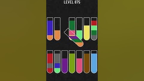 Water Sort Puzzle   level 875 Mobile Cell Phone Game Walkthrough Android / Apple