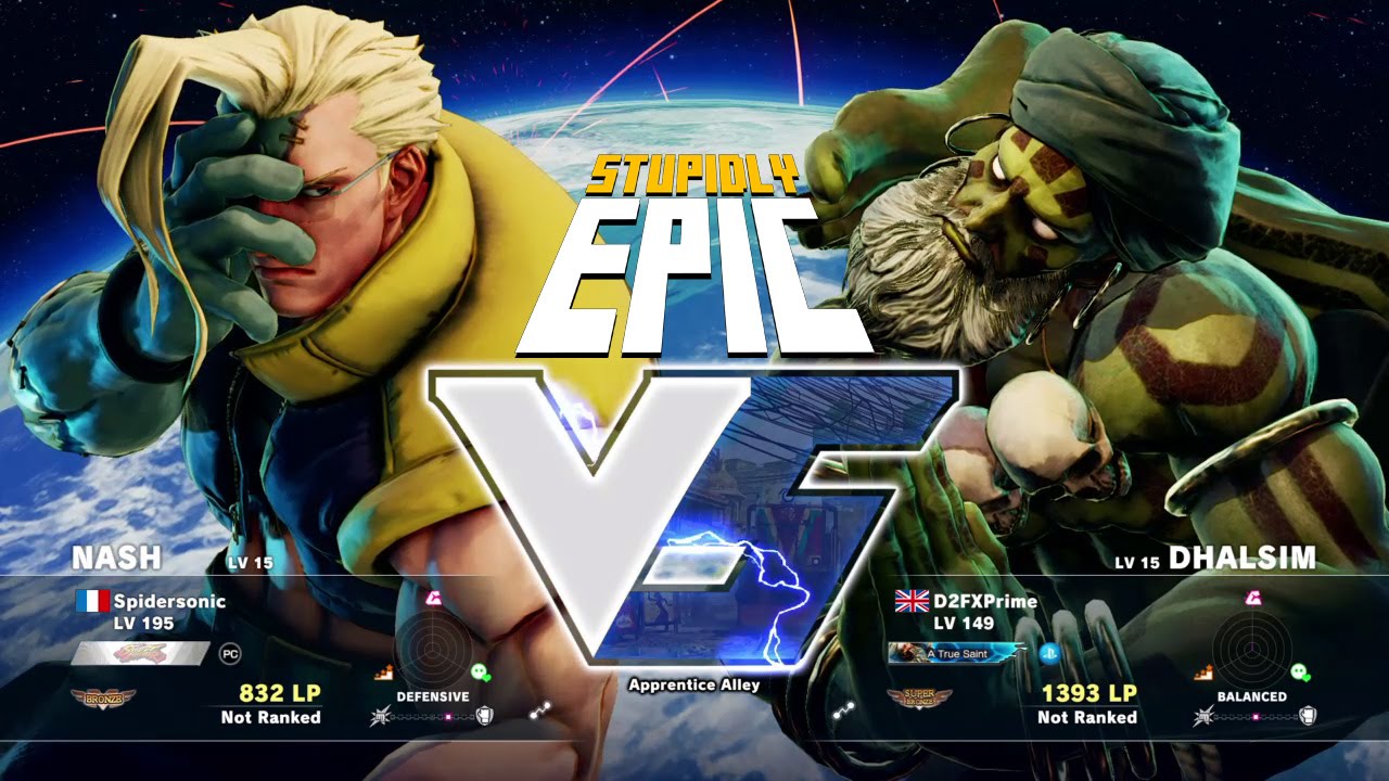 Ranked STREET FIGHTER V - Spidersonic (Nash) v Prime (Dhalsim) preview shoes