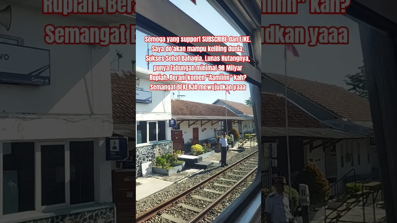 YUK BEKERJA SEMANGAT OPTIMIS JEMPUT IMPIAN #lenteradoa #keretaapi #trending #train #yukberdoa #viral