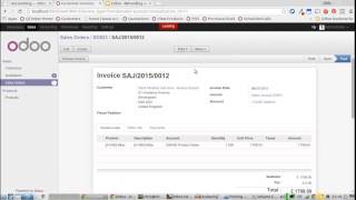 Odoo - Refunding an invoice