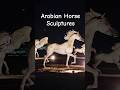 Majestic Arabian Horse Sculptures at Night | Symbol of Strength & Freedom #trending #trendingshort