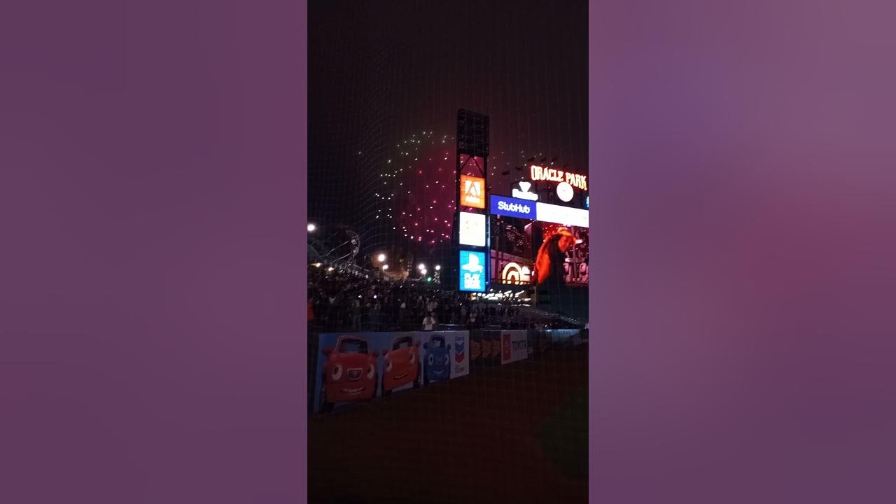 Fireworks night Oracle Park 6/25/21 YouTube