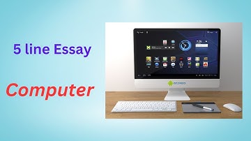 5 lines Essay in English on Computer/Essay  Computer for class 1/2/Computer short 5 lines in english
