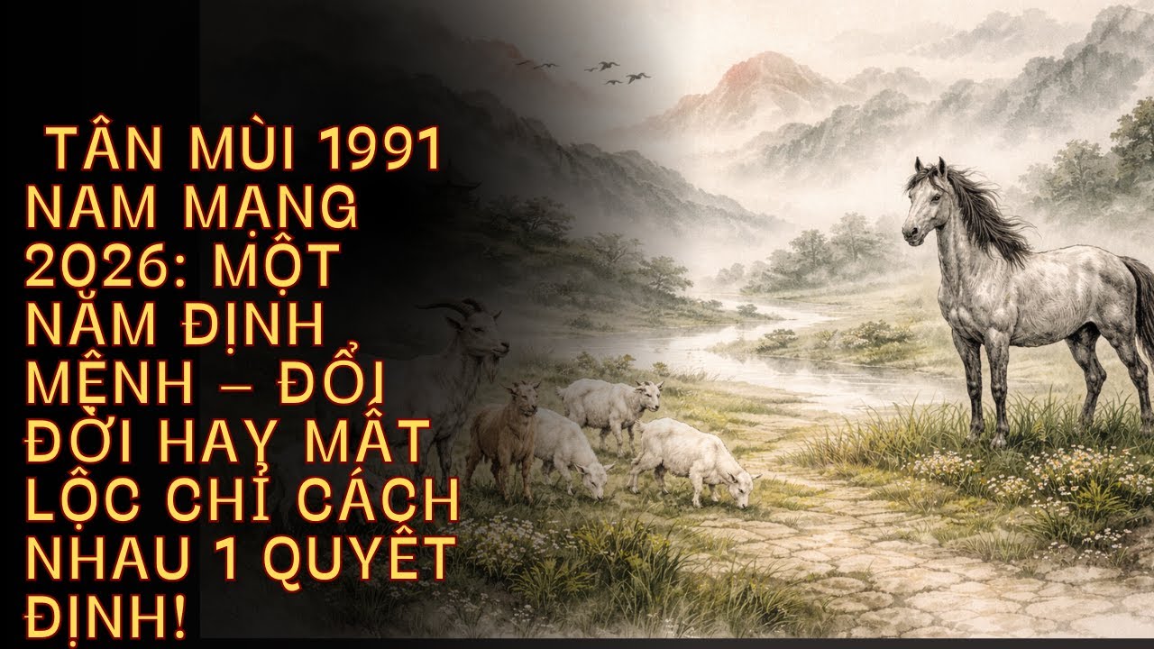 TÂN MÙI 1991 NAM MẠNG NĂM 2026: BƯỚC NGOẶT ĐỊNH MỆNH – TIỀN TÀI, SỰ NGHIỆP & VẬN HẠN CẦN BIẾT