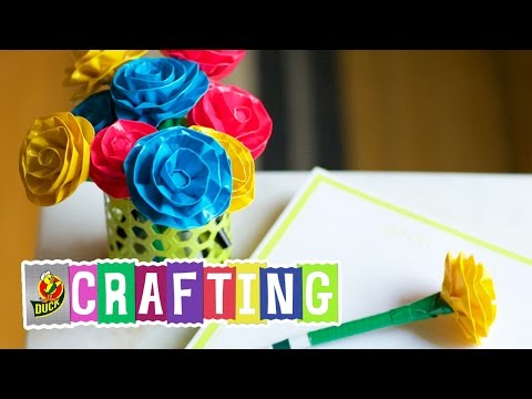 How to Craft a Duct Tape Rounded Rose Pen