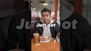 Dunkin Donuts Meal UNDER 500CALORIES #dunkindonuts #lowcalorie #diet #shorts