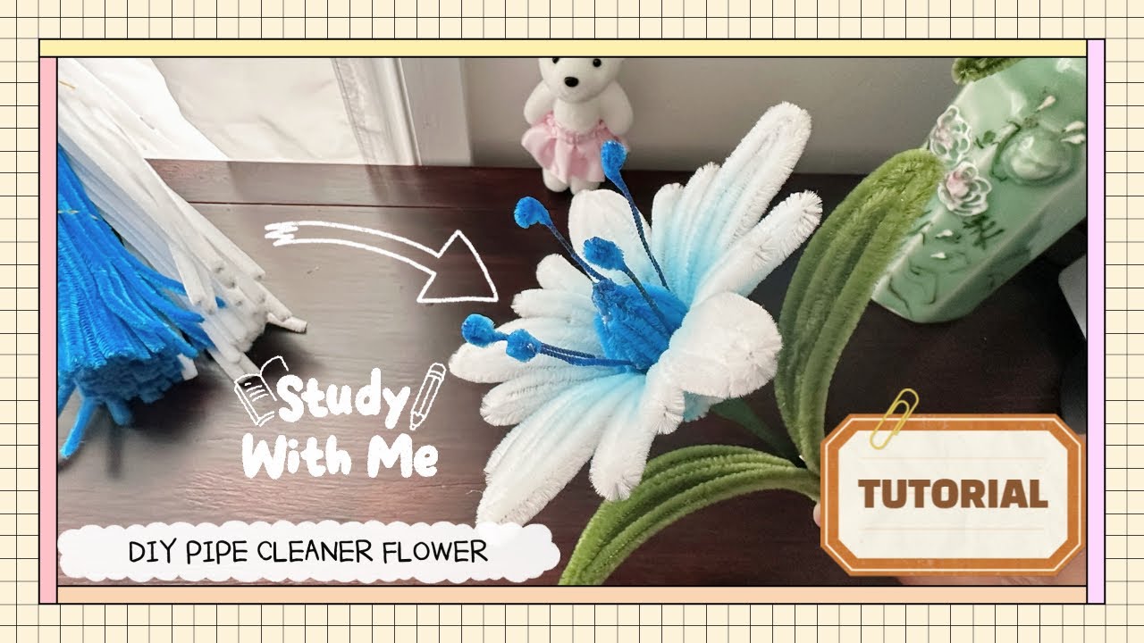 DIY pipe cleaner flower|learn with me#handmade#decoration#gift