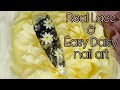 How to Encapsulate Real Lace| daisy nail art