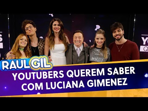 Os Youtubers Querem Saber com Luciana Gimenez - Completo | Programa Raul Gil (01/06/19)