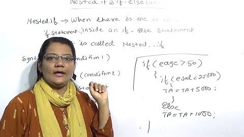 Nested if and If else Ladder in C   Lec-84|C Programming Tutorial in Hindi