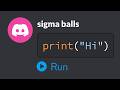 I made discord a code editor