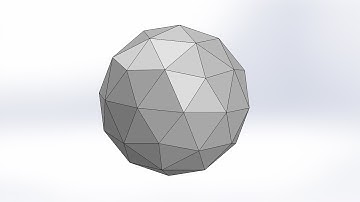 How to make Subdevided Icosahedron by SolidWorks / 3D CAD