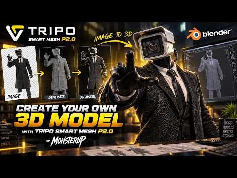 Create Your Own 3D Model with Tripo Smart Mesh P2.0 — by MonsterUP