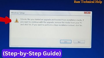 how to fix It Looks like you started and upgrade and booted from installation media.