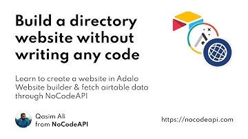 Build a directory website with NoCode tools Adalo and NoCodeAPI