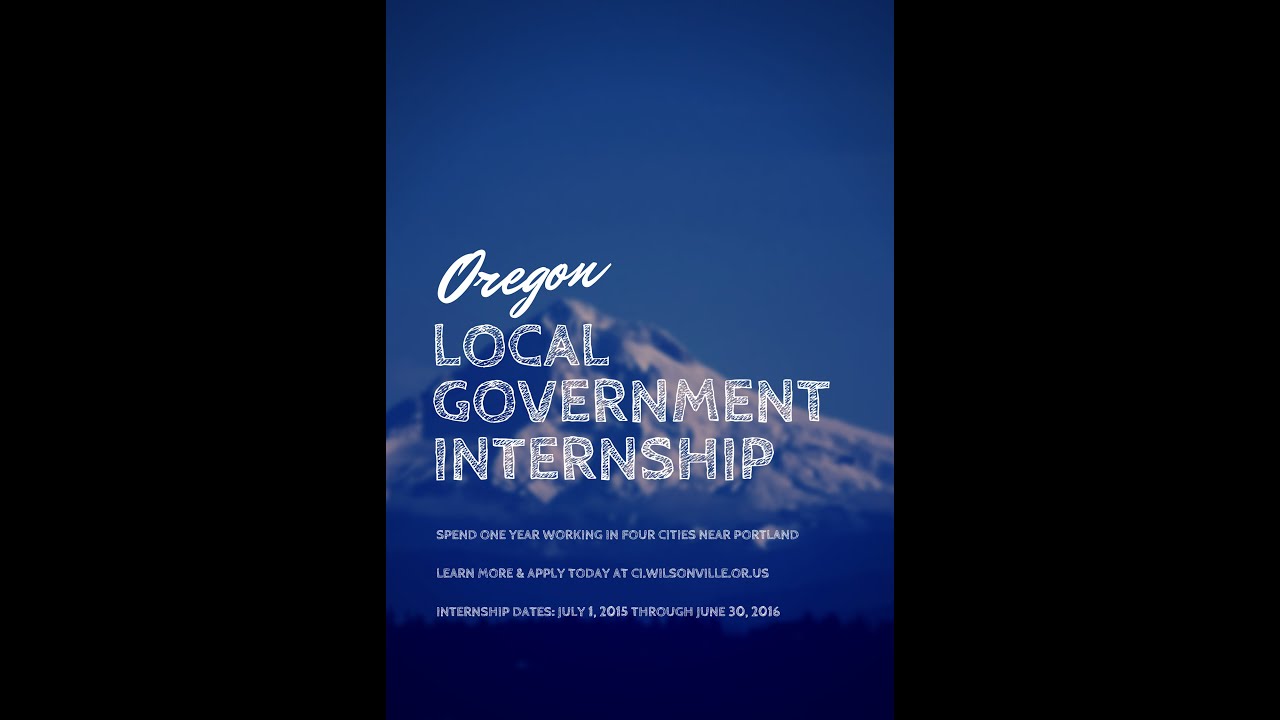 Oregon Local Government Internship