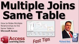 How to Make Multiple Relationship Joins to the Same Table in Microsoft Access