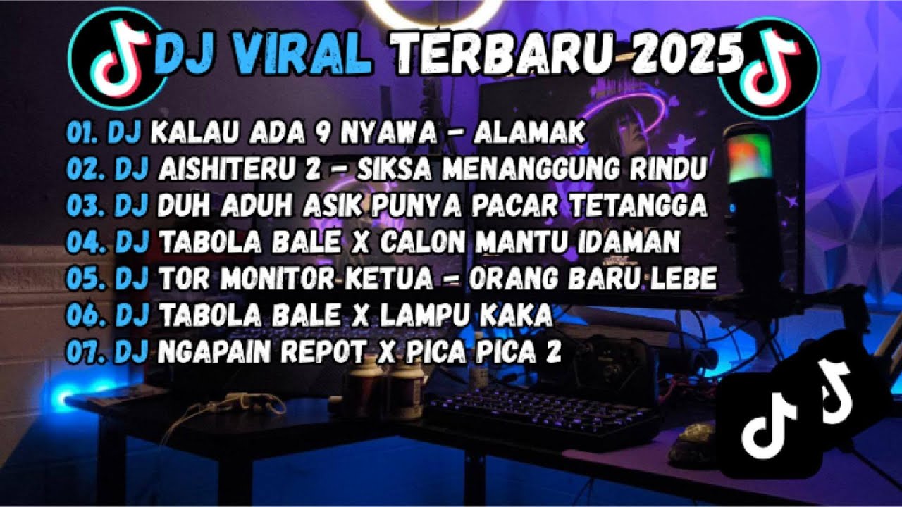 DJ SLOWBASS TERBARU 2025 || DJ KALAU ADA 9 NYAWA - ALAMAK || DJ AISHITERU 2 - SIKSA MENANGGUNG RINDU