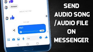 How To Send  Song / Mp3 File on Facebook Messenger Resimi