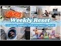 HOME RESET | WEEKLY RESET CLEAN WITH ME, GROCERY HAUL, DINNER IDEA, + MORE