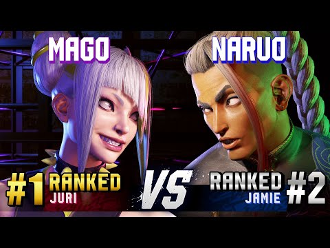 SF6 ▰ MAGO (#1 Ranked Juri) vs NARUO (#2 Ranked Jamie) ▰ High Level Gameplay