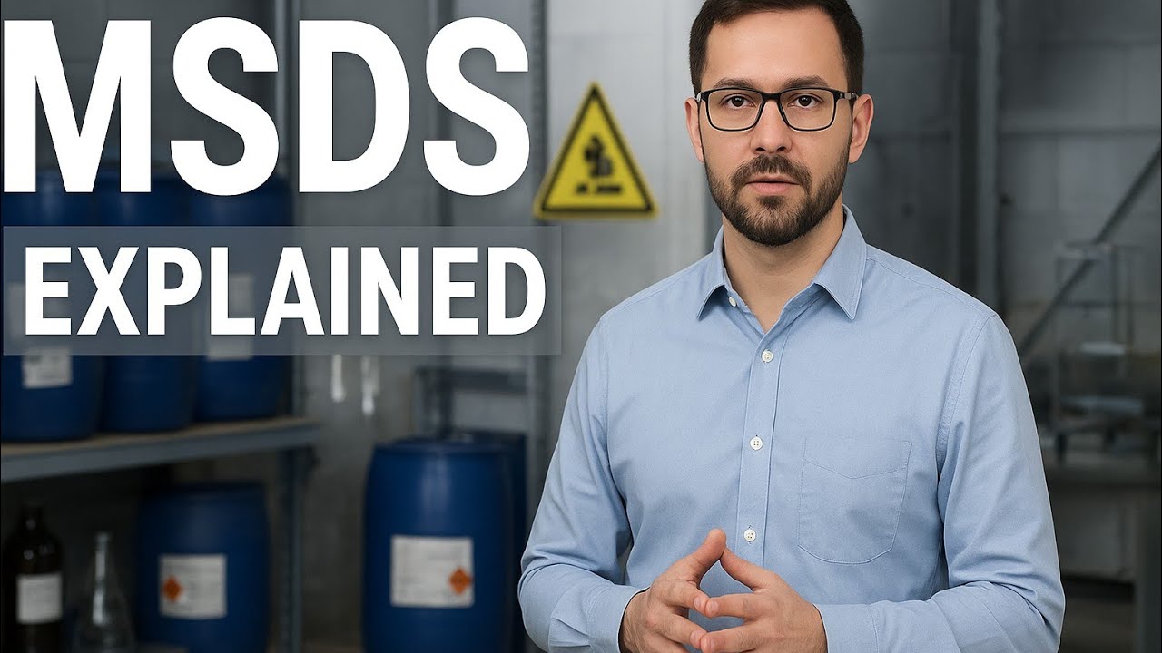 Msds Explained 🧪 MSDS Explained with Example ! chemicals safety in industry! safety ...