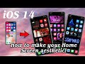 HOW TO CUSTOMIZE YOUR IPHONE WIITH iOS 14!! *simple & aesthetic* | EASIEST WAY | COLOR EDITION*